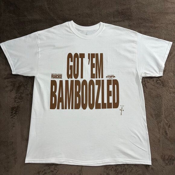 Travis Scott Franchise Promo T-Shirt “Got em bamboozled" one size. - Picture 1 of 6